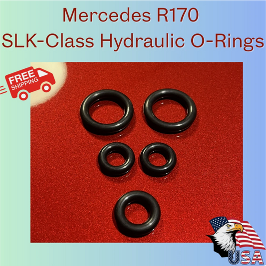 96-04 Mercedes SLK 230 320 R170 Convertible Top Hydraulic Cylinder O-ring Seals