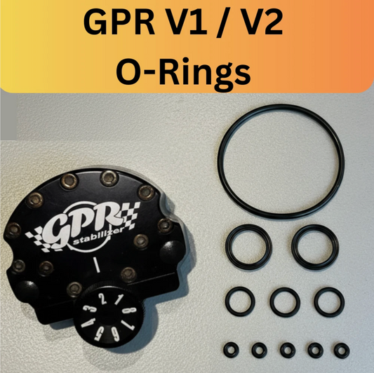GPR V1 / GPR  V2 Steering Damper Rebuild Kit complete X-Profile O-Rings ONLY