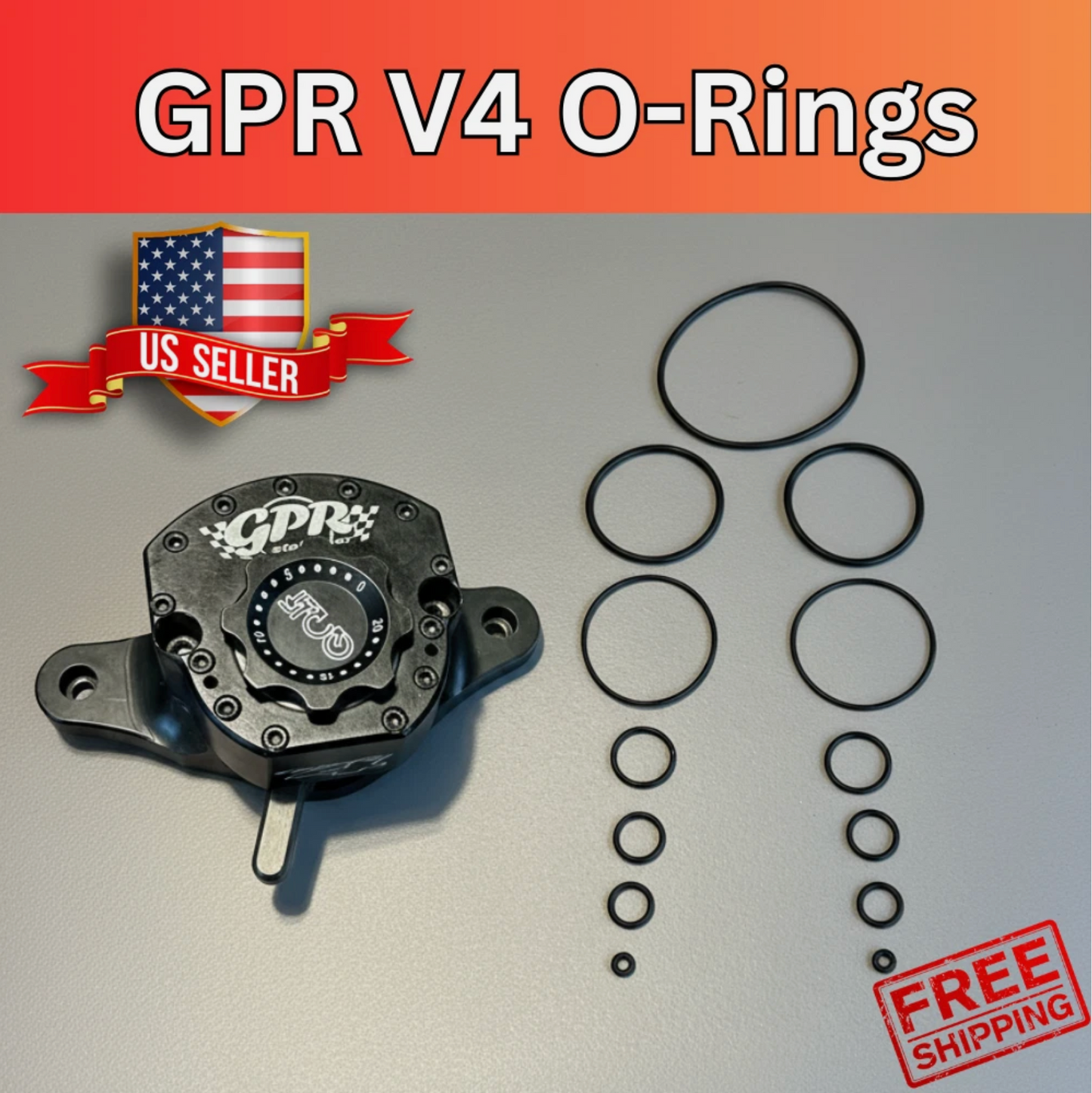 GPR V4 Street Steering Damper Rebuild Reseal Kit  Seals, O-Rings,  Complete