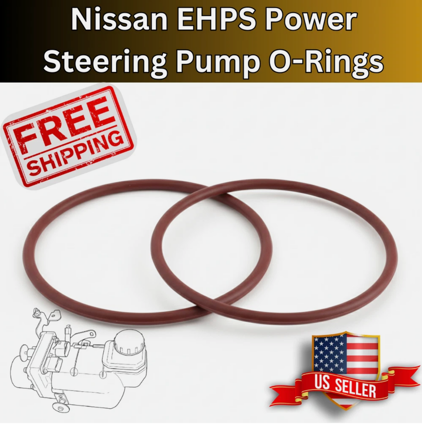 2013-2020 Nissan Pathfinder EHPS Power Steering Pump ORing Repair Kit Improvd