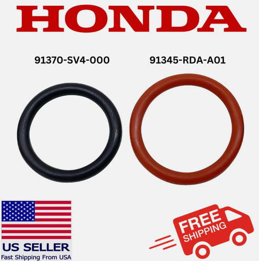 HONDA ACURA POWER STEERING PUMP INLET & OUTLET O-RING SEALS NEW 2PC KIT NEW P/S