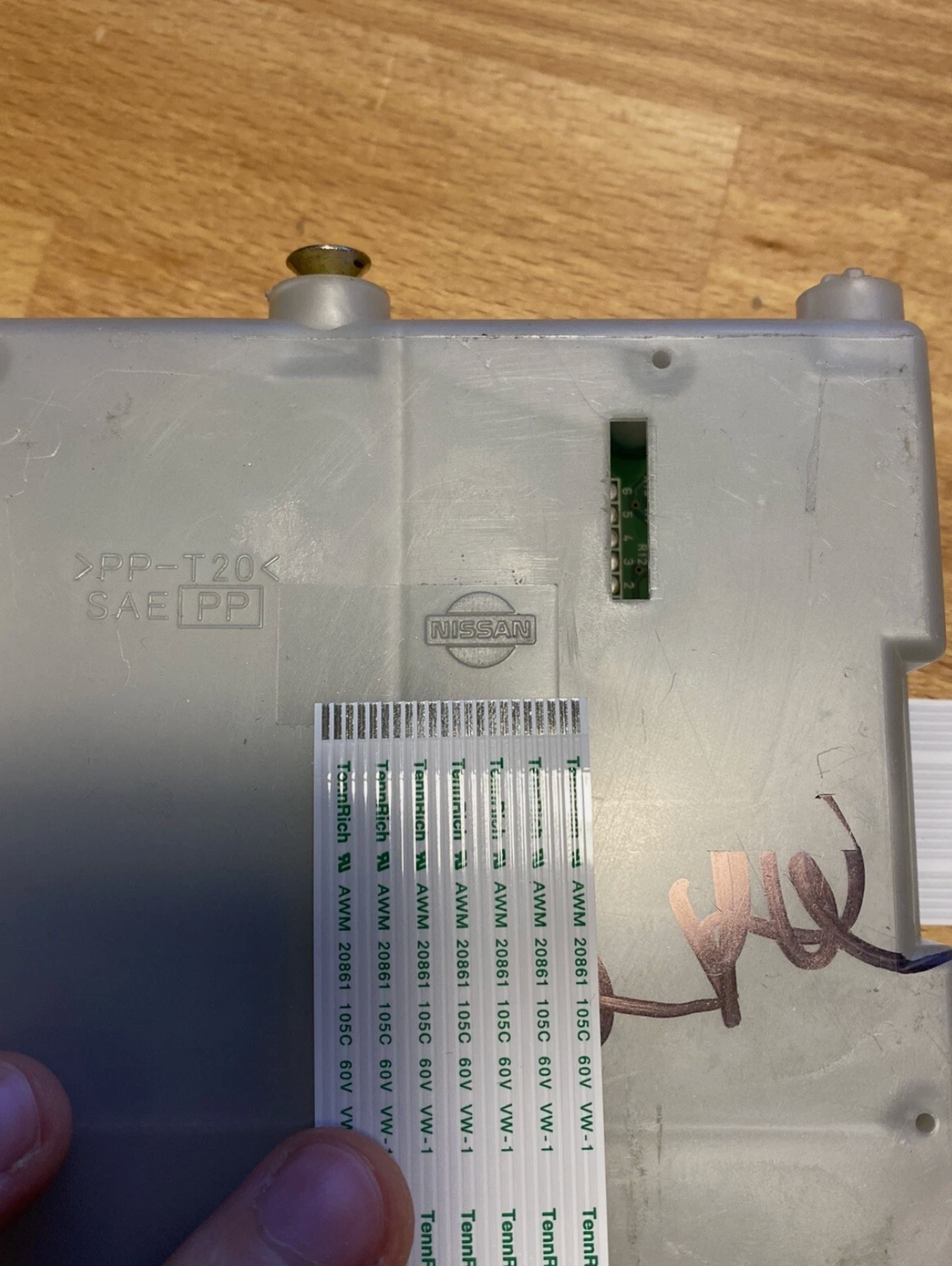 03-09 350z HVAC Amplifier Ribbon Cable Climate Control Z33 DIY Repair 27760-CD