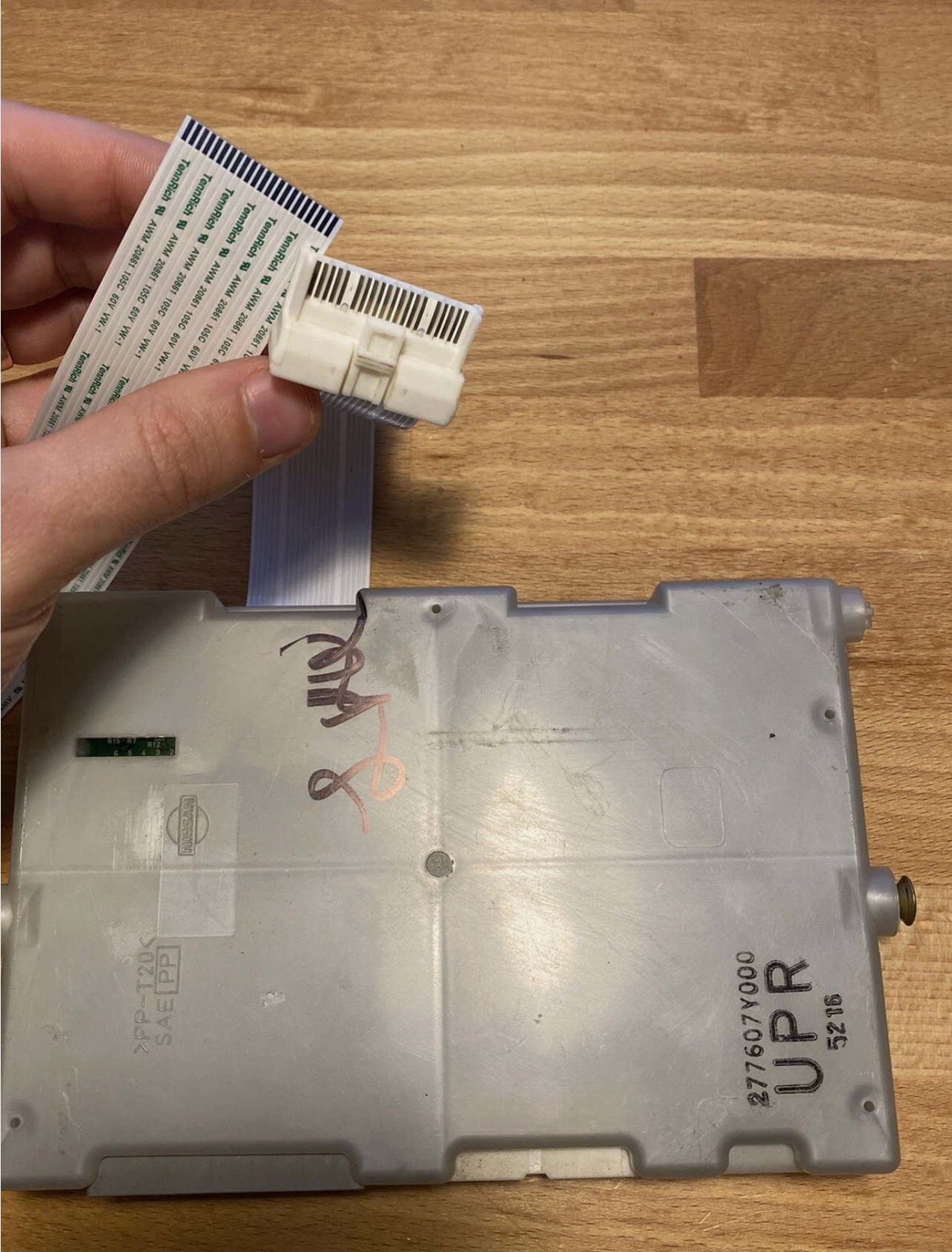 03-09 350z HVAC Amplifier Ribbon Cable Climate Control Z33 DIY Repair 27760-CD